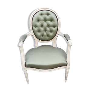fauteuil médaillon louis