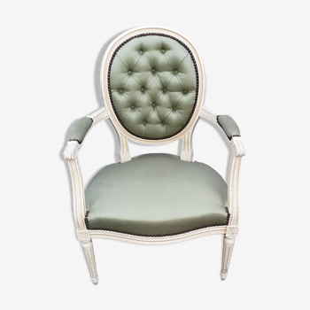 Louis xvi medallion armchair