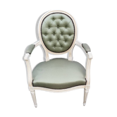 Fauteuil médaillon louis xvi
