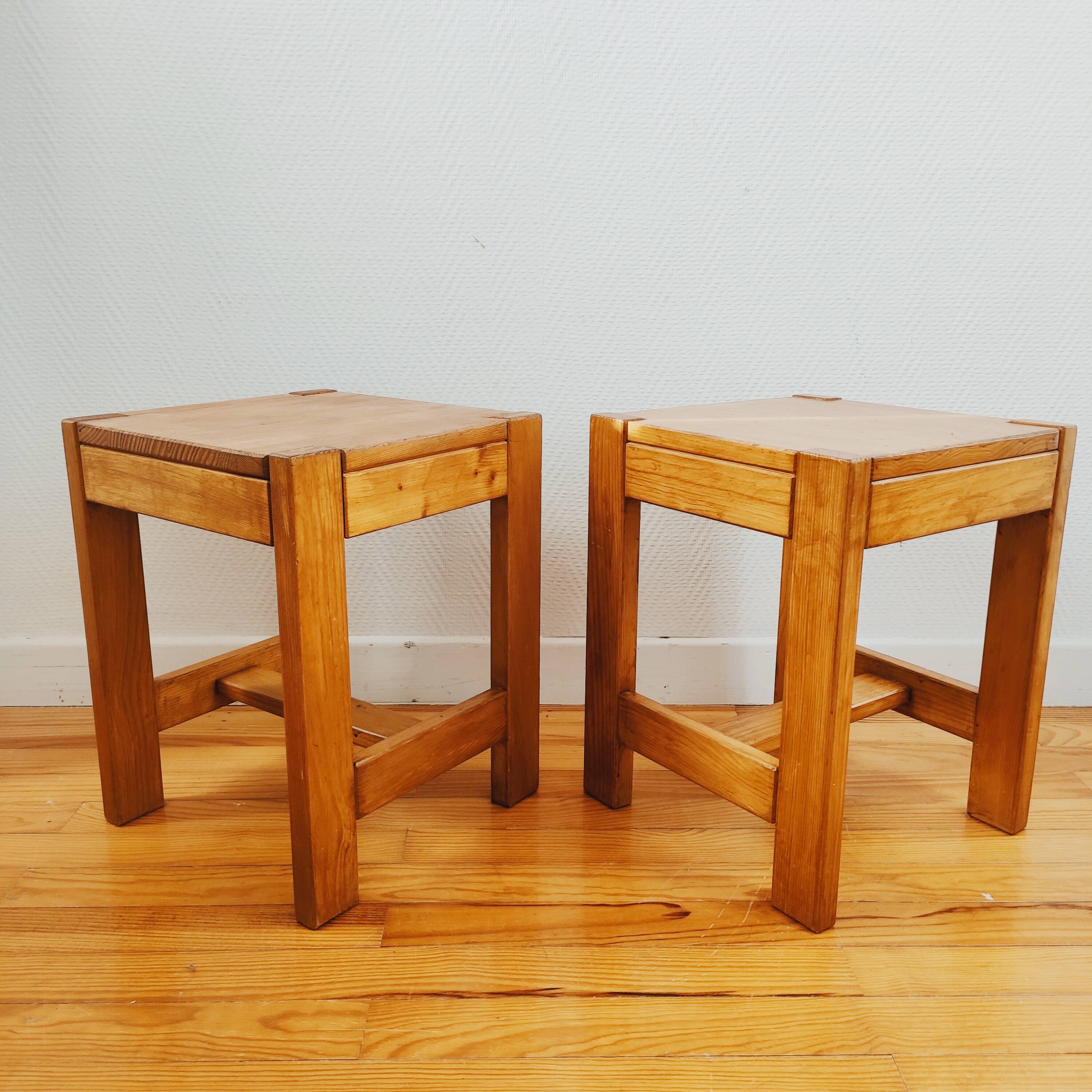 Pair of vintage Scandinavian style sofa ends