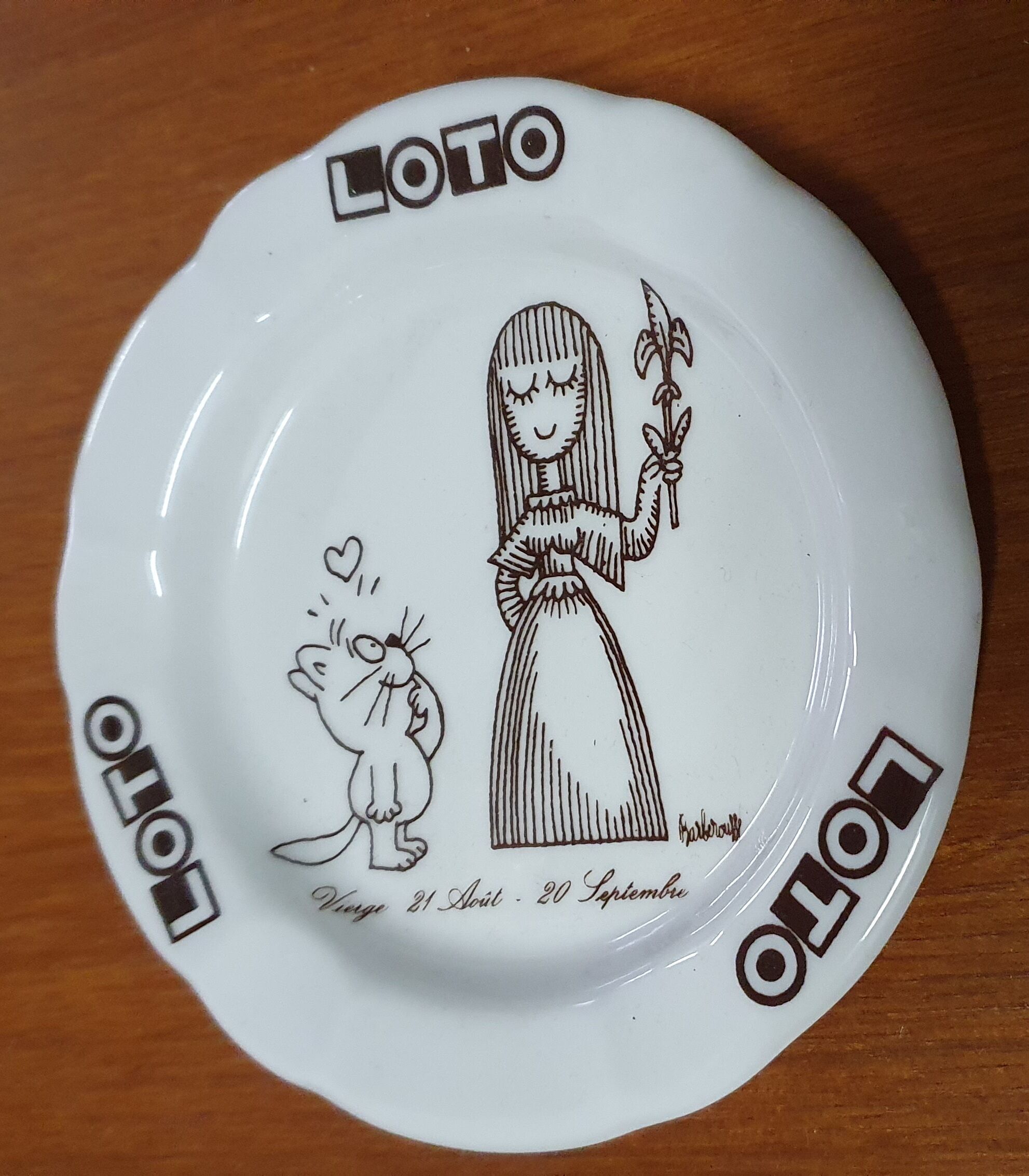 Lotto advertising ashtray of the 80s