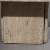 Low design side table in travertine, 1970s