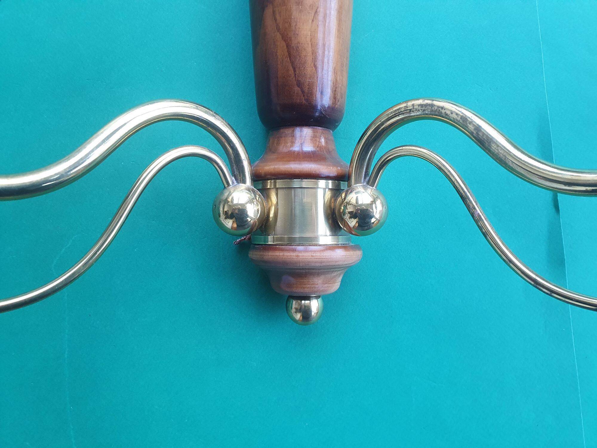 Pair of large antique candlestick wall sconces