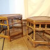 2 Bamboo nesting tables