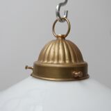 German Antique Three Part Large Pendant Light