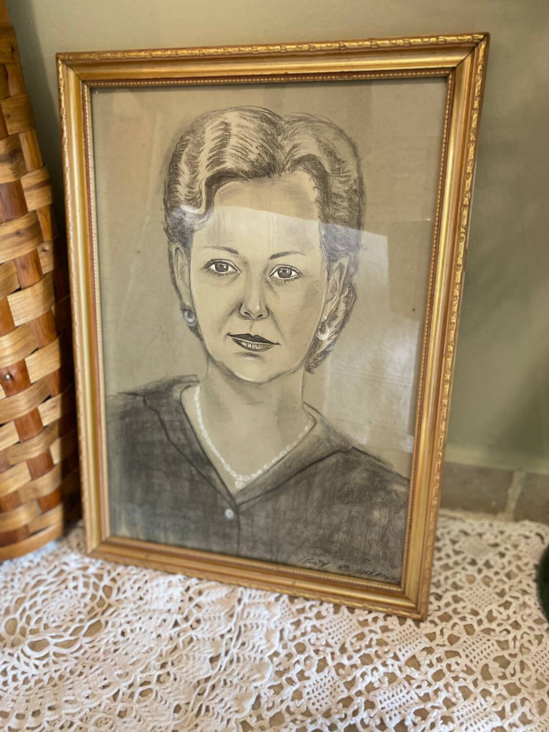 Woman's face drawing