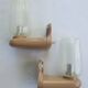 Pair of vintage bathroom wall lights from Germany in the 70s