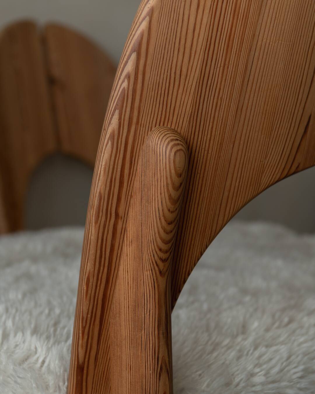 Vintage Danish Pine Dining Chairs | Set of 4 | Niels Koefoed Style