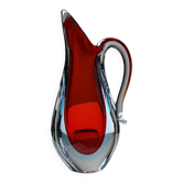 Vase pitcher submerged att. Flavio Poli, Murano 1960-1970