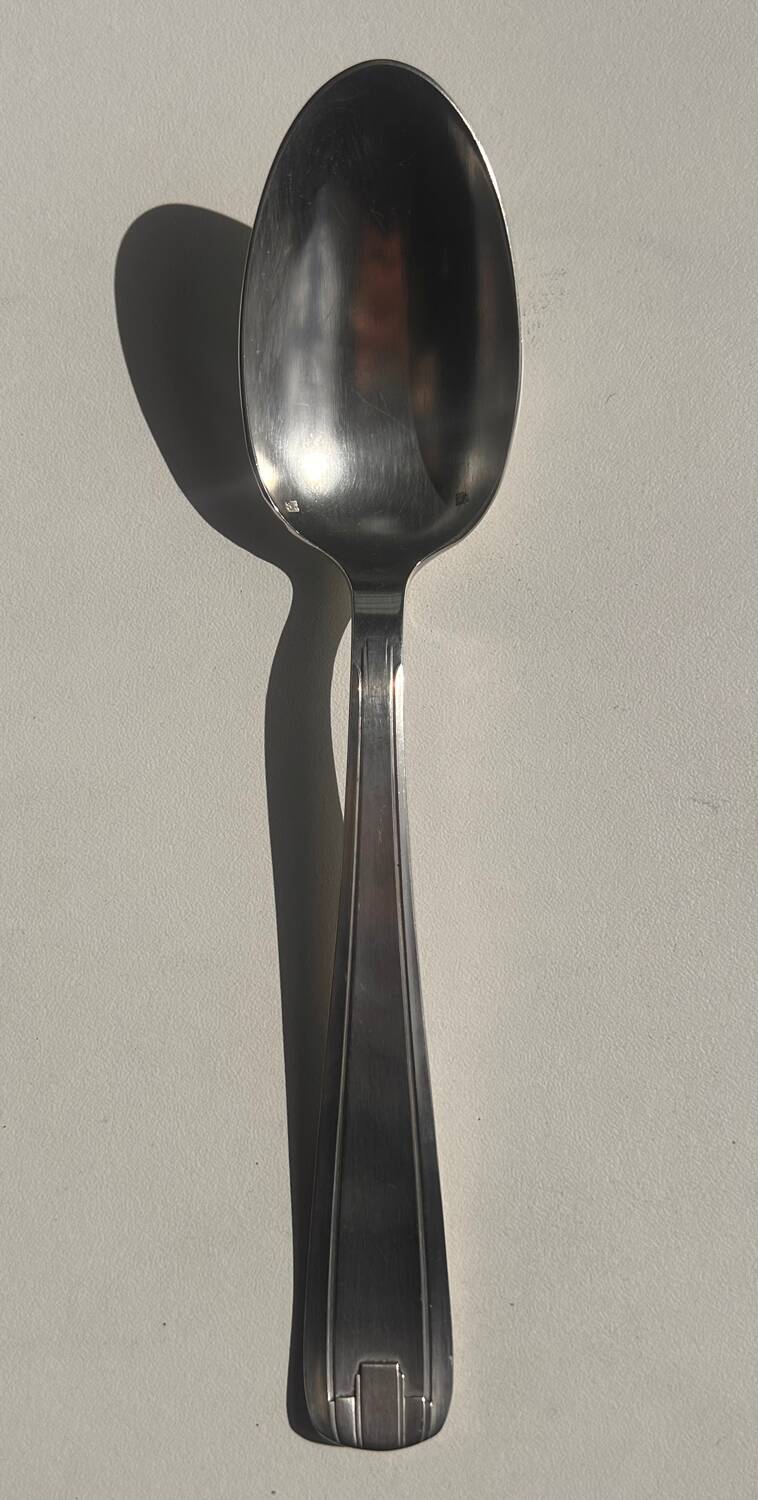 Silver-plated cutlery set by André Blanchet, early 20th century.