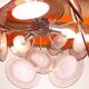 “Space Age” Murano glass chandelier by Gino Vistosi 1970.