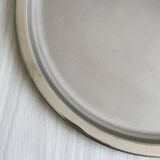 Plateau rond en inox