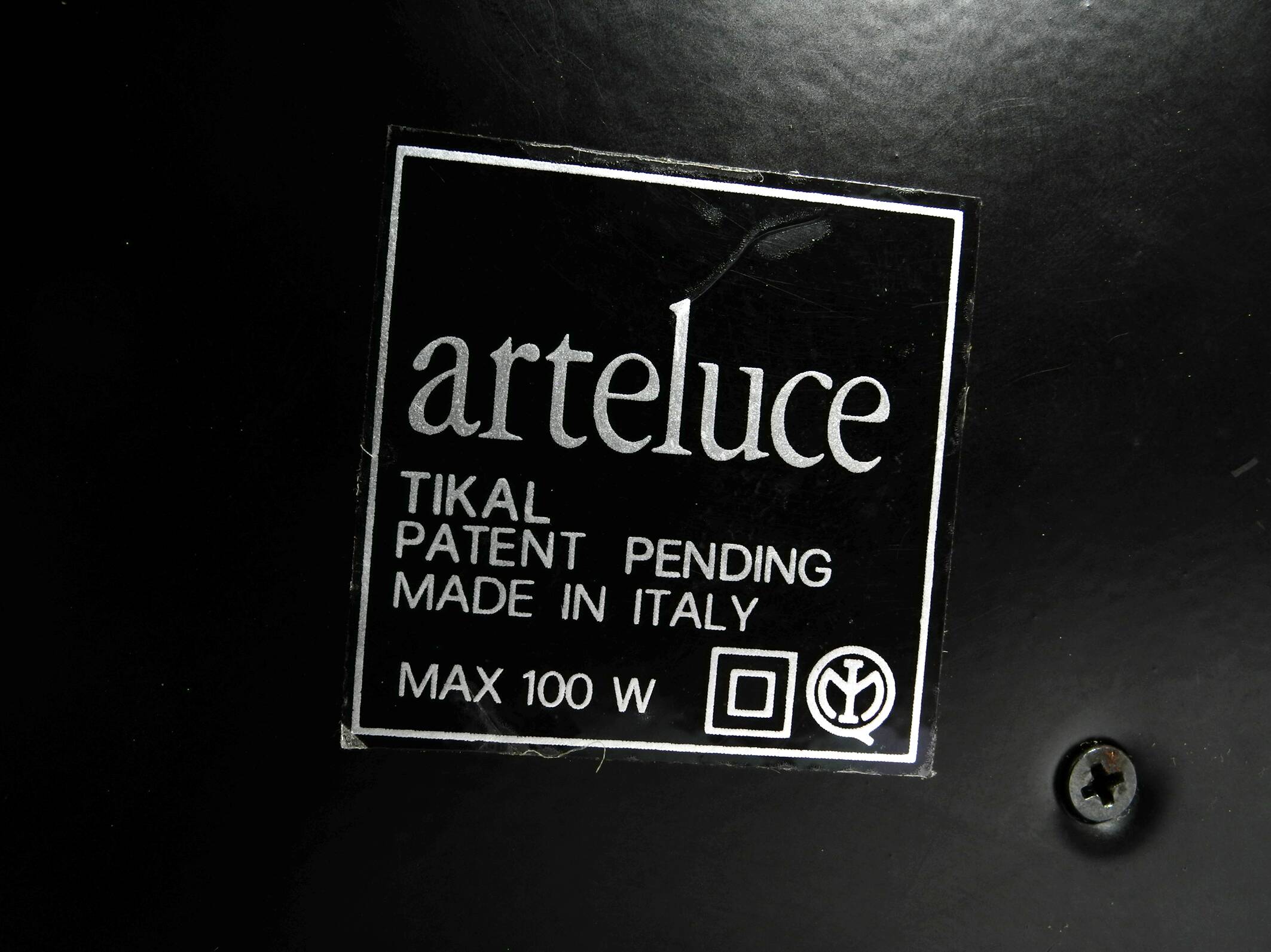 Pair of 1980s table lamps by Pier Giuseppe Ramella for Arteluce model Tikal