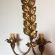 Wall lamp golden leaves