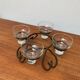 Danish chandelier in metal and glass, 1960s