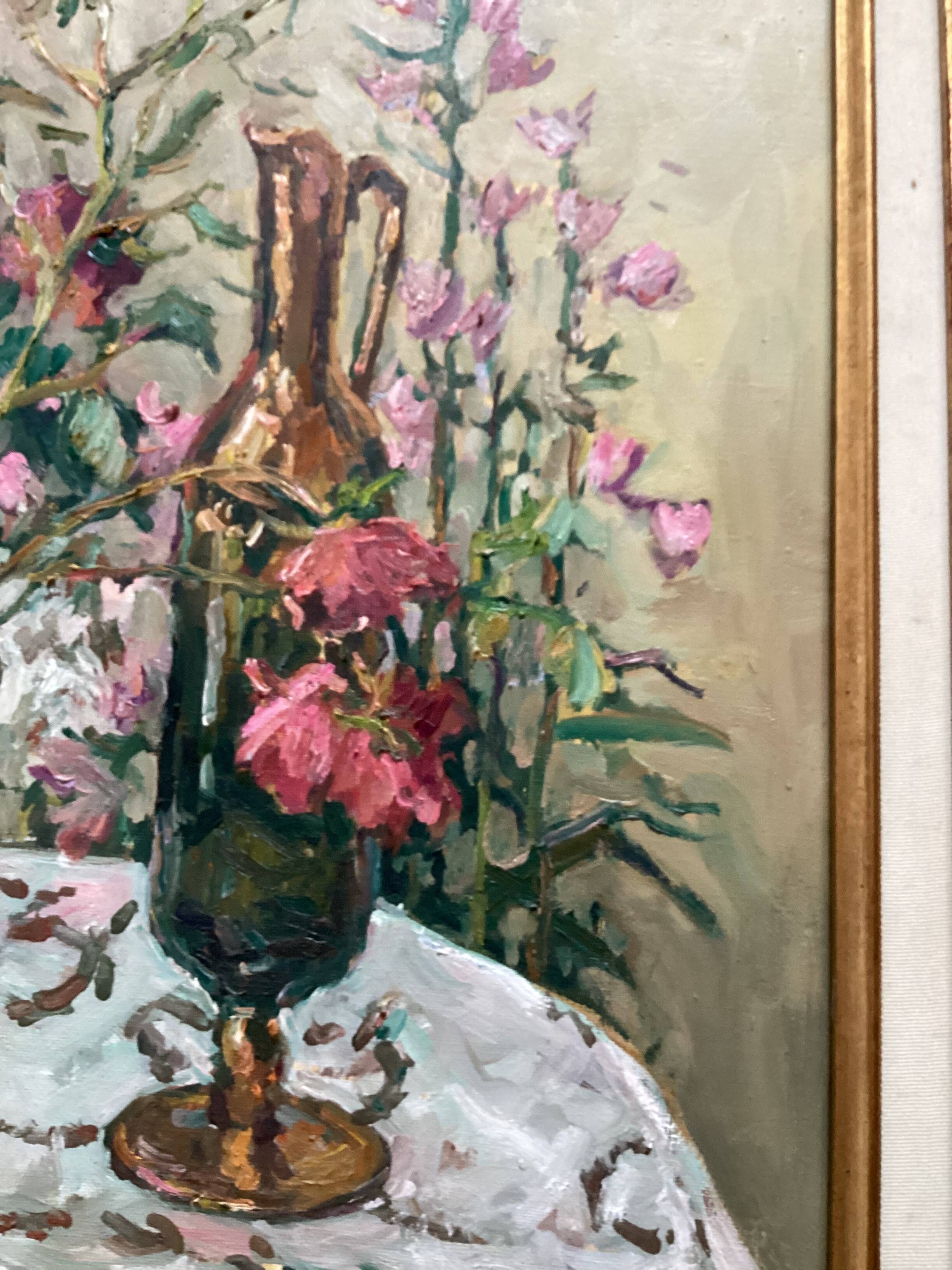 Oil painting on canvas, signed, dimensions: height - 70 cm - width - 60 cm