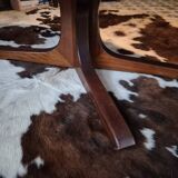 Baumann oval coffee table in teak 1950s vintage