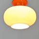 Orange opaline pendant light from the 60s/70s