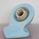 Large mid-century modern pale blue bathroom sconce from Ifö