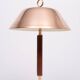 Falkenbergs Belysning Brass and Leather table lamp Sweden 1960s
