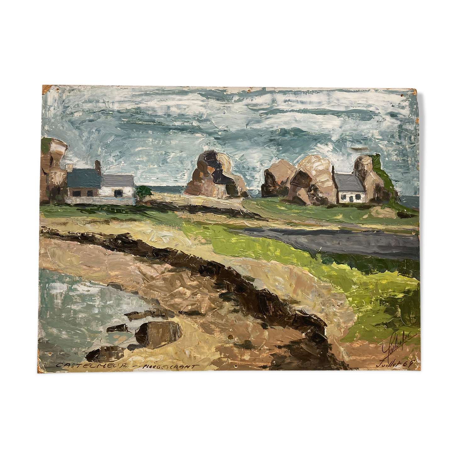 Peinture vintage Bretagne