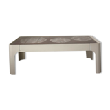 Coffee table in wood and ceramic, design 1970