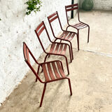 Series of 4 Fermob chairs