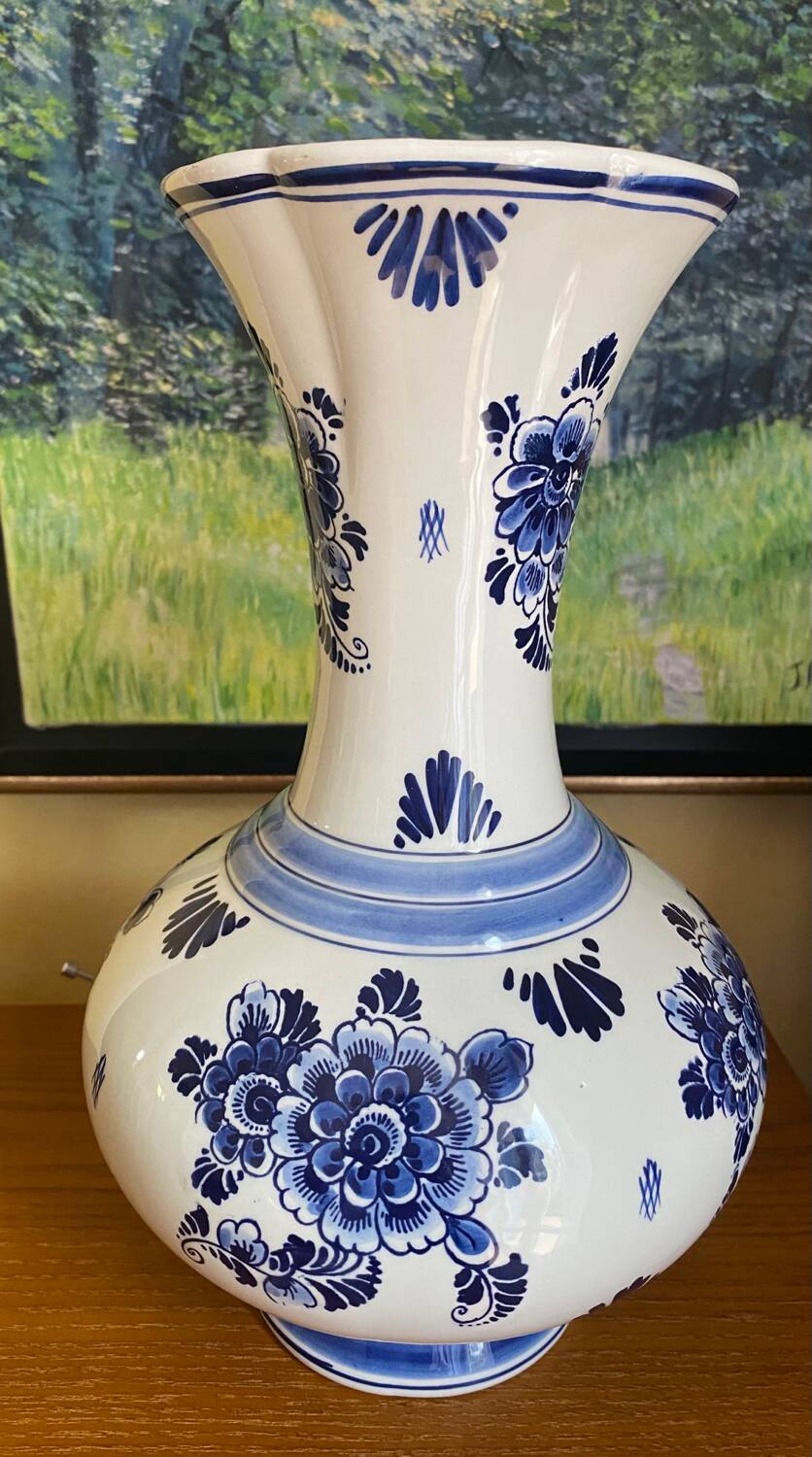 Delft Blue porcelain vase