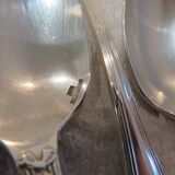 10 silver-plated coffee spoons by Christofle Rubans Louis XVI