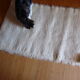 Tapis à longs poils et en pure laine - 105x70cm