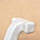 White porcelain coat hooks, 1950s