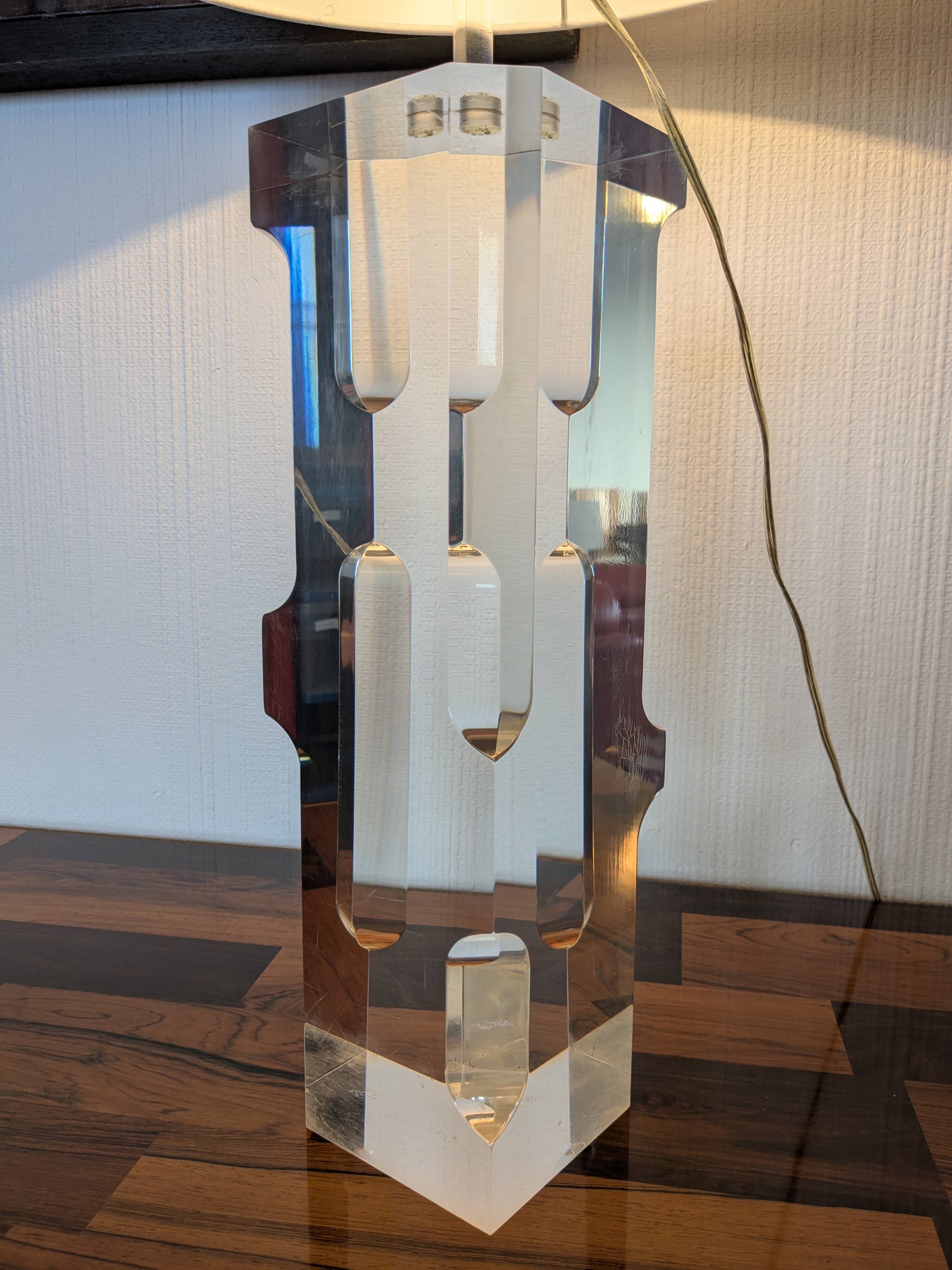 Large sculptural lamp attributed to Alessio Tasca, Italy circa 1970