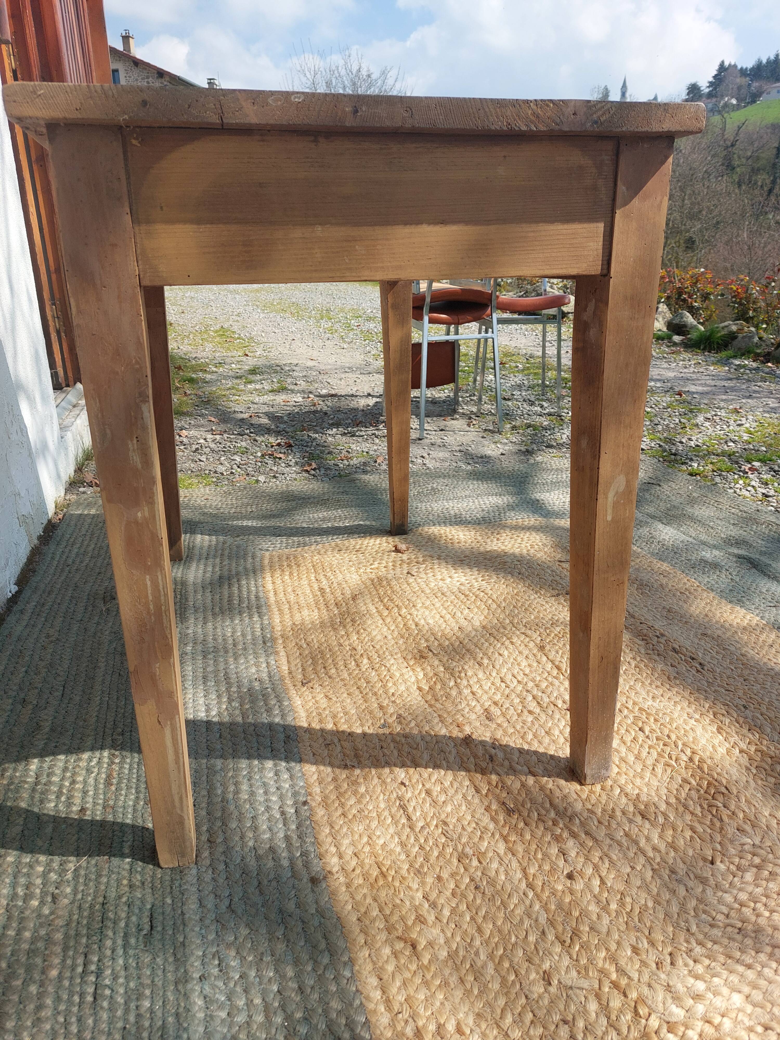 wooden bistro table, vintage, countryside, bohemian