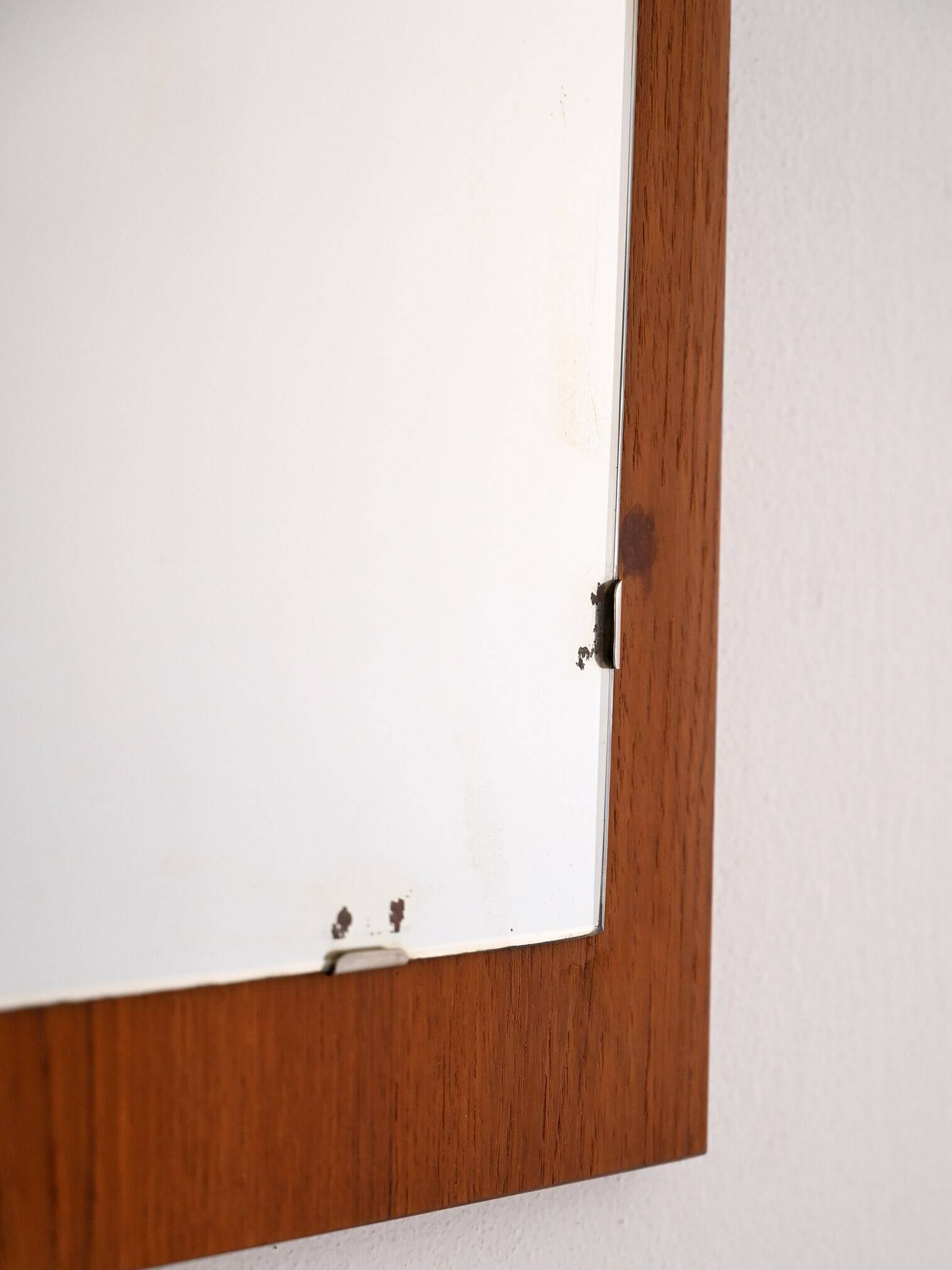 1960s Scandinavian Teak Wall Mirror