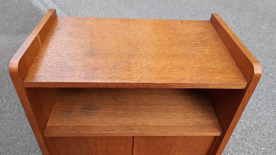 Golden oak bookcase 1950