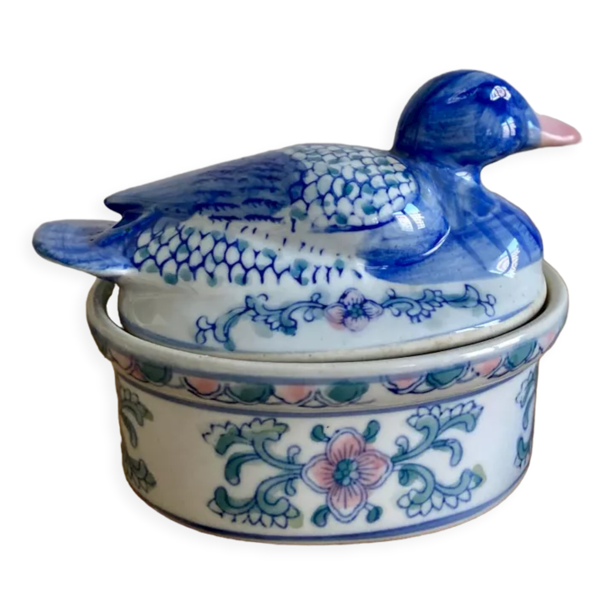 Chinese porcelain duck terrine