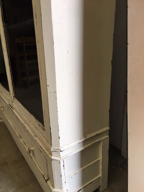 Old mahogany patinated bookcase