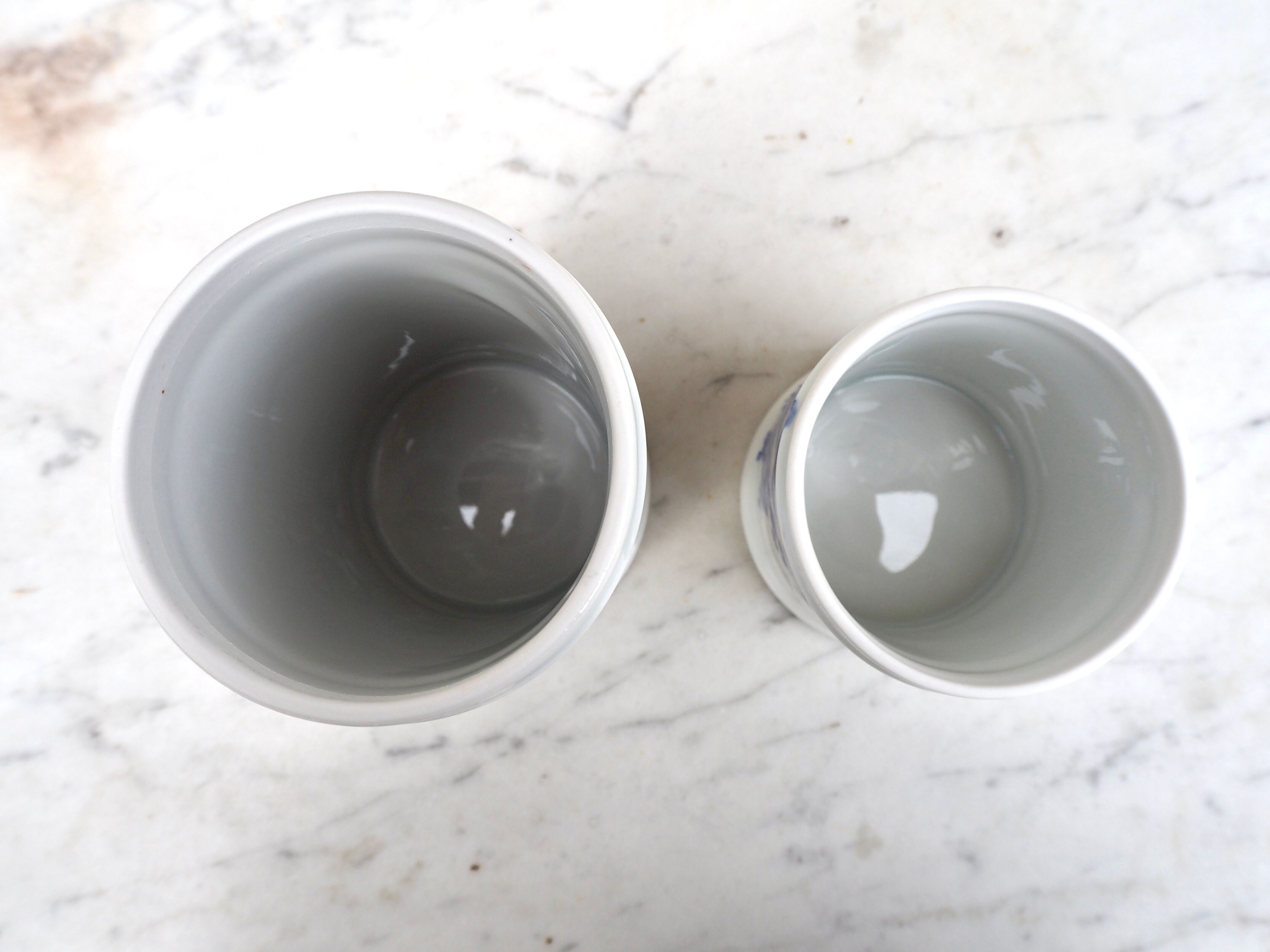 Set of 2 Pillivuyt ceramic pots
