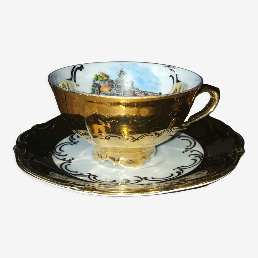 Tasse et soucoupe porcelaine allemande - vintage | Selency
