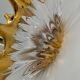 Old Bayel golden crystal vase or fruit bowl