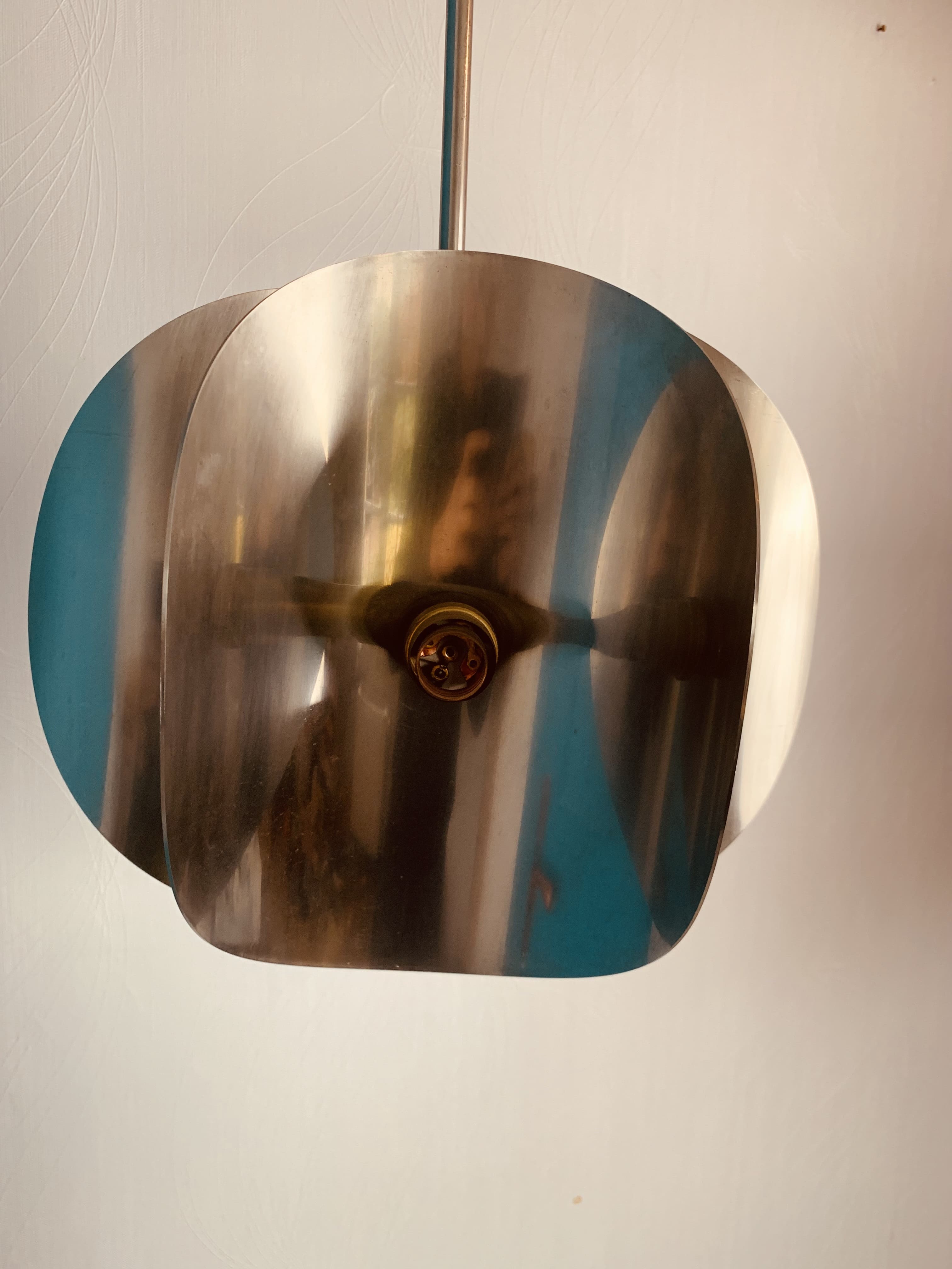 Space Age Chrome Chandelier - 3 Lights