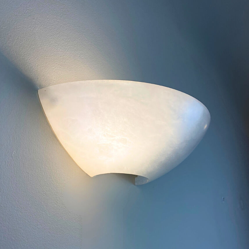 Alabaster wall lamp by Eclipsi, Spain, 1990s