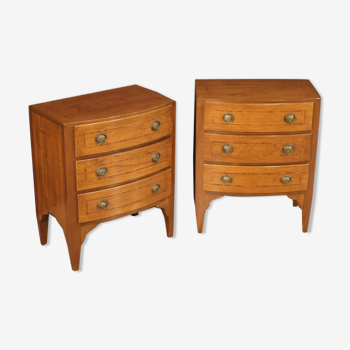 Pair of bedside tables from the 20th century