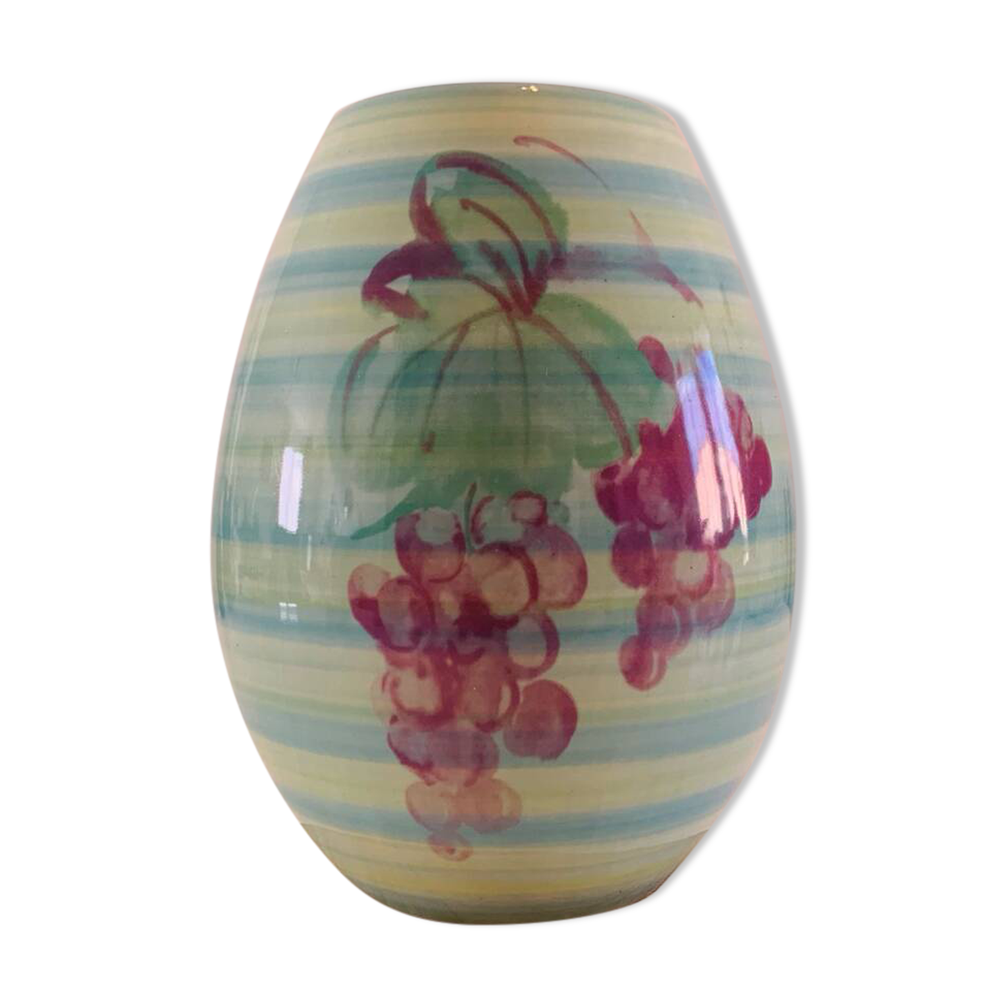Lunéville earthenware vase