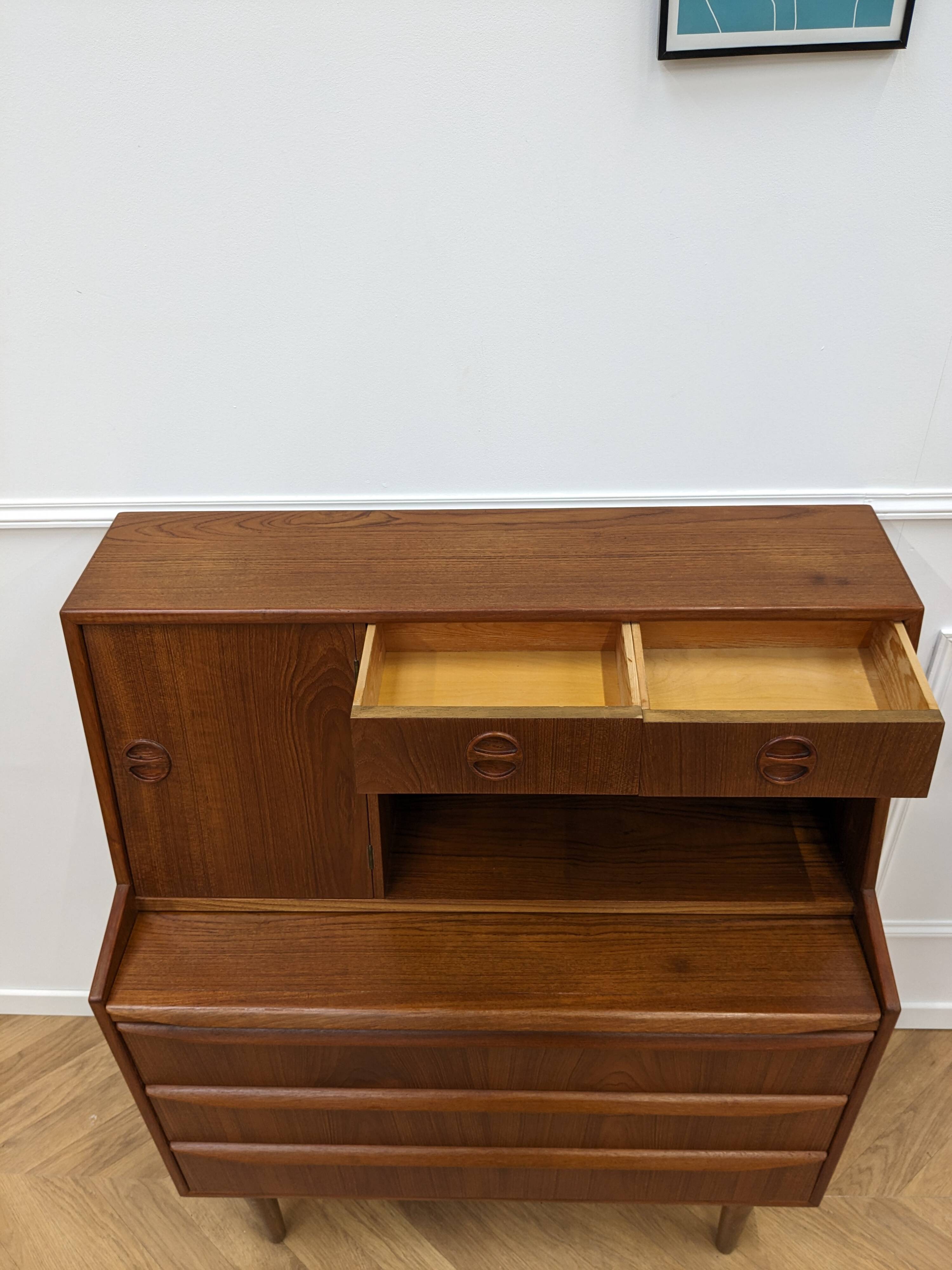 Vintage teak secretary