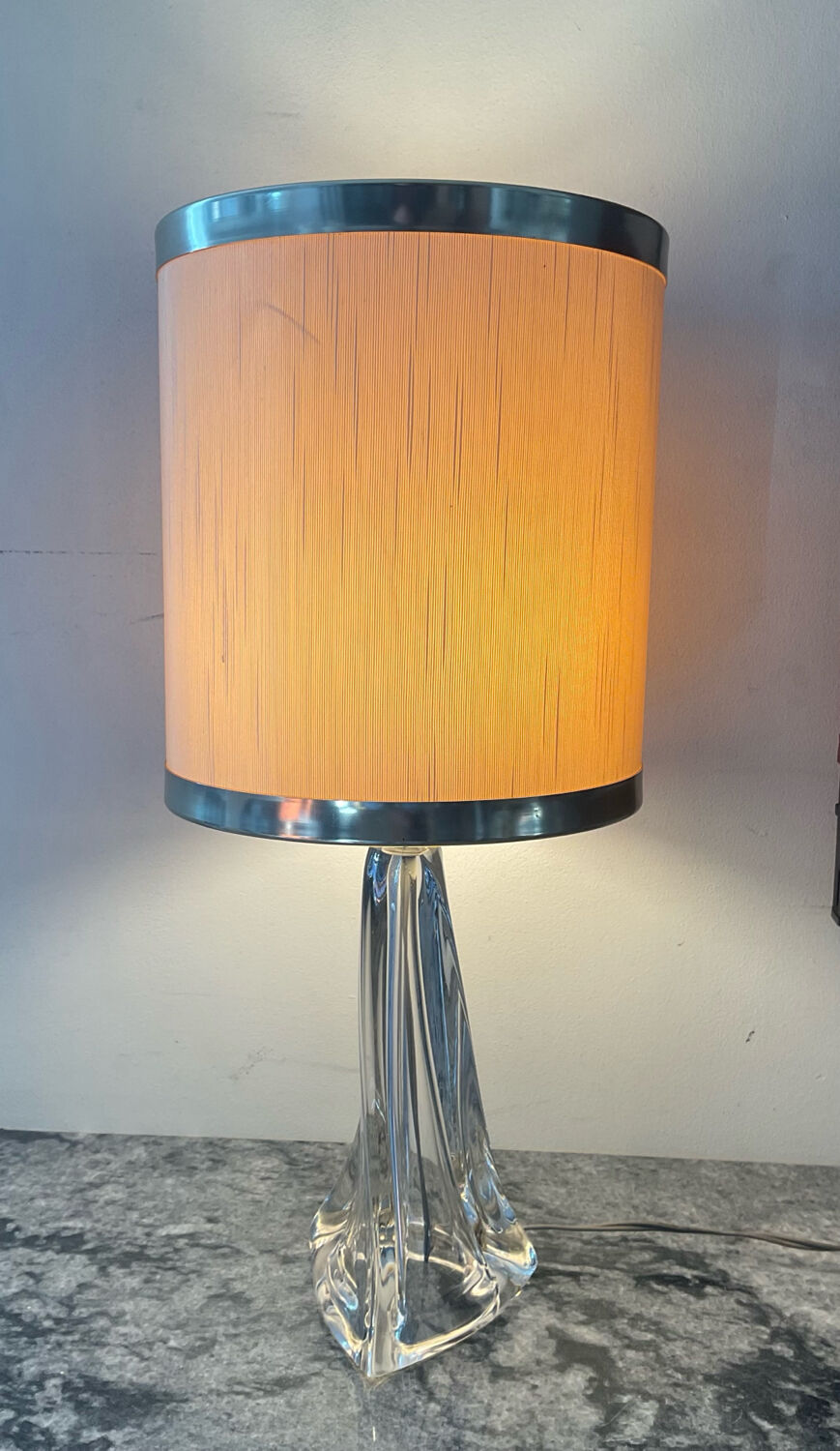 Daum crystal lamp from the 1950s