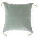 Velvet cushion 45x45cm celadon color