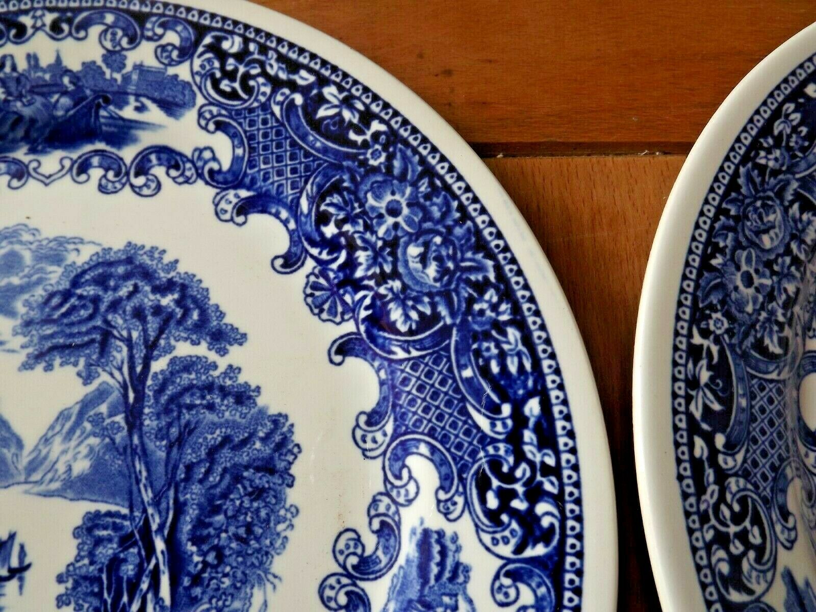 Set of 6 Dinner Plates Dutch Royal Sphinx Maastricht Cambridge Old England 3585