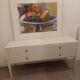 White 4-drawer sideboard