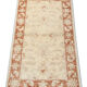 Cream Rug Handwoven Traditional Zeigler Carpet- 65x118cm